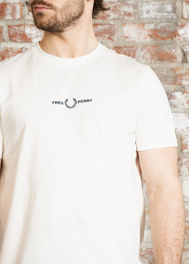 Fred Perry T-shirts Embroidered t-shirt - ecru