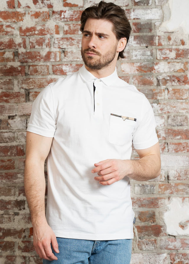 Barbour Polos Corpatch polo - white