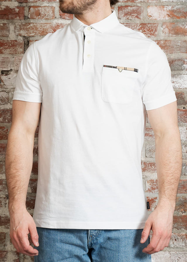 Barbour Polos Corpatch polo - white