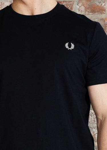 Fred Perry T-shirts Rear powder laurel graphic tee - navy