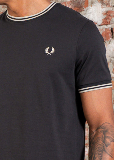 Fred Perry T-shirts Twin tipped t-shirt - Anchor Grey Oatmeal