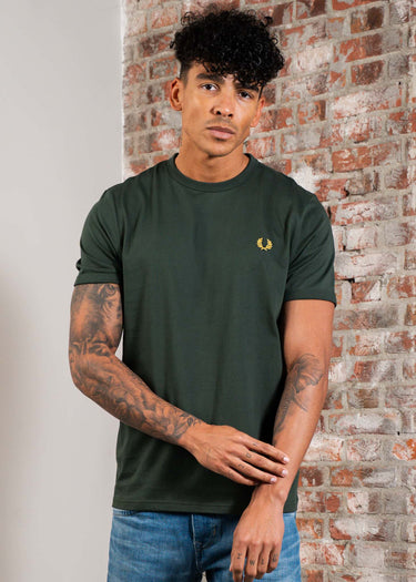 Fred Perry T-shirts Ringer t-shirt - court green