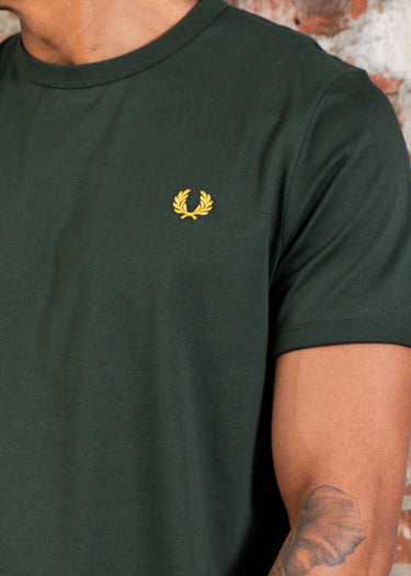 Fred Perry T-shirts Ringer t-shirt - court green