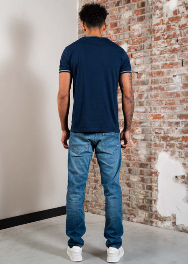 Fred Perry T-shirts Twin tipped t-shirt - Tennis Blue Silver Blue Navy