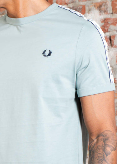 Fred Perry T-shirts Taped ringer t-shirt - silver blue
