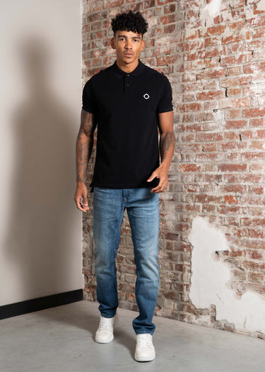 MA.Strum Polo's SS pique polo - jet black