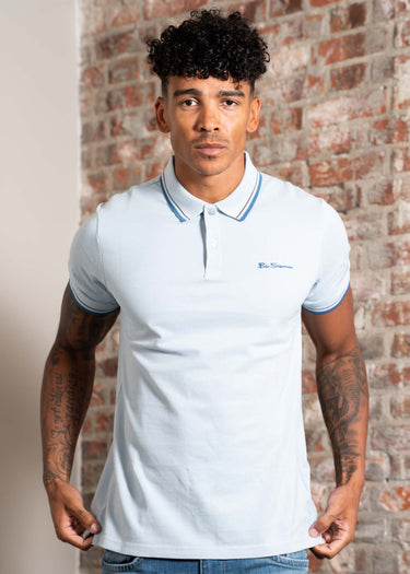 Ben Sherman Polo's Signature pique polo - ice blue