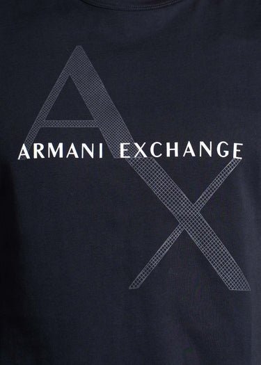 Armani Exchange T-shirts Diagonal logo t-shirt - navy