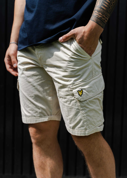 Lyle & Scott Korte Broeken Bestseller Wembley cargo short - beige