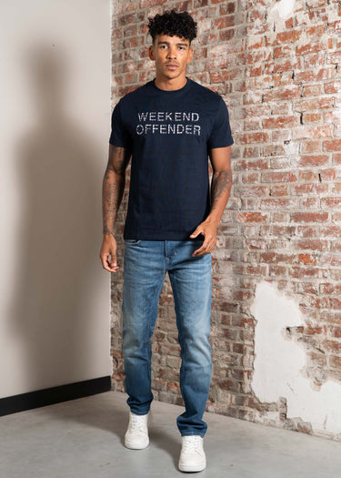 Weekend Offender T-shirts Tornaco - navy mid house check