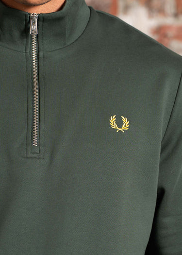 Fred Perry Truien Half zip sweat-shirt - court green
