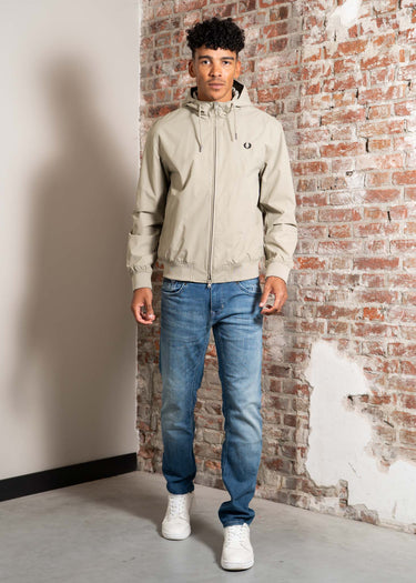 Fred Perry Jassen The hooded brentham jacket - warm grey