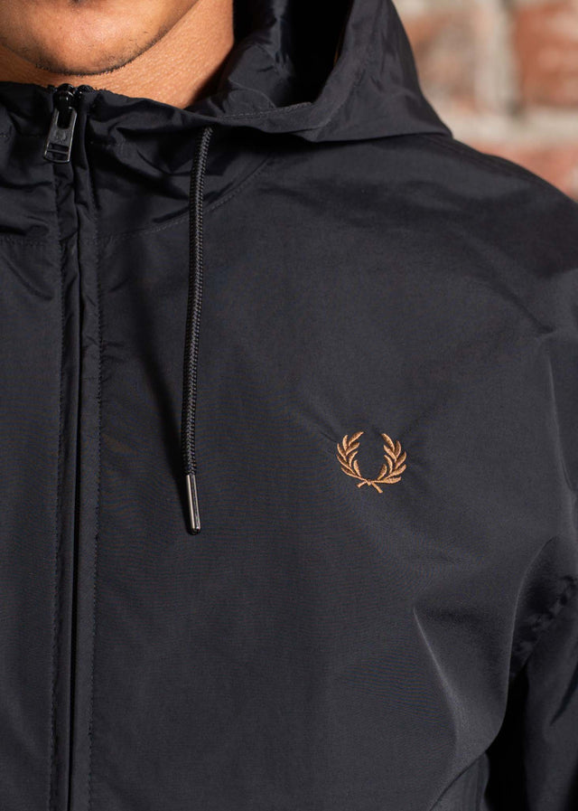 Fred Perry Jackets The hooded brentham jacket - black