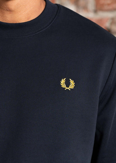 Fred Perry Truien Crew neck sweat-shirt - navy ecru honeycomb