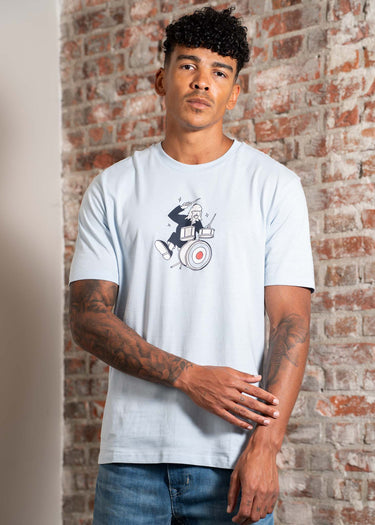 Ben Sherman T-shirts Drummer target - ice blue