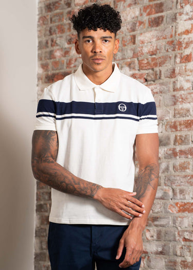 Sergio Tacchini Polo's Young line polo - gardenia maritime blue