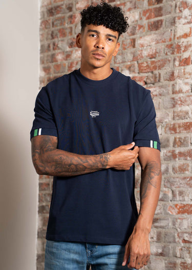 Ben Sherman T-shirts Tipped pique tee - dark navy