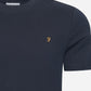 Farah T-shirts  Danny reg tee - true navy 