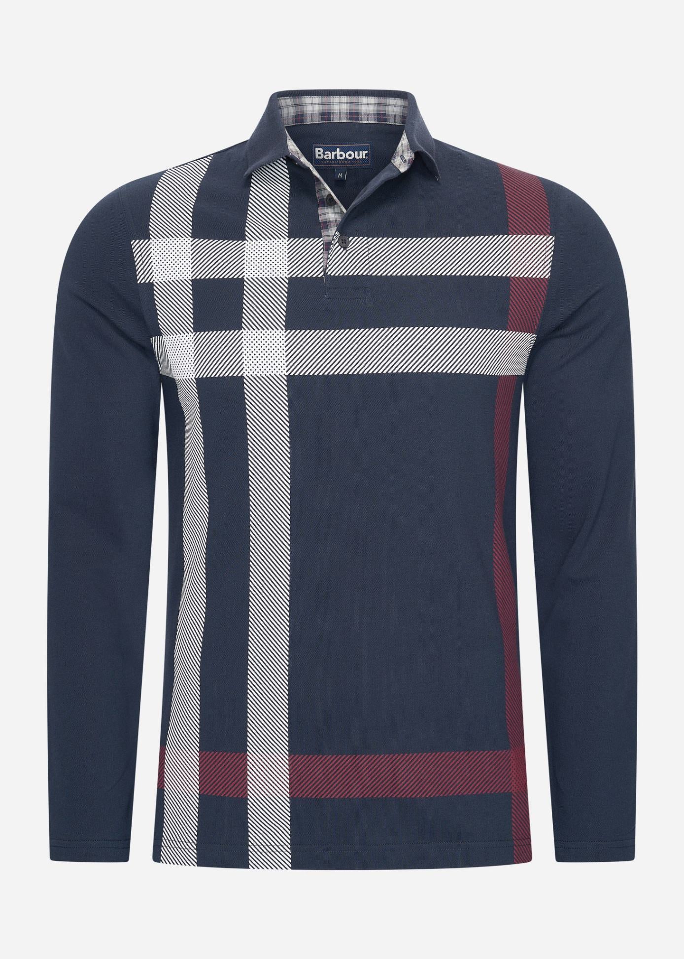 Barbour Polo's  Blaine tailored ls polo shirt - dark navy 