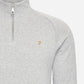 Farah Truien  Sweatshirt jim 1/4 zip - light grey marl 