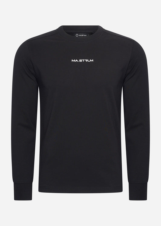 MA.Strum T-shirts  Ls mastrum printed tee - black 