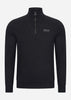 Barbour International Truien  Essential half zip sweat - black pewter 