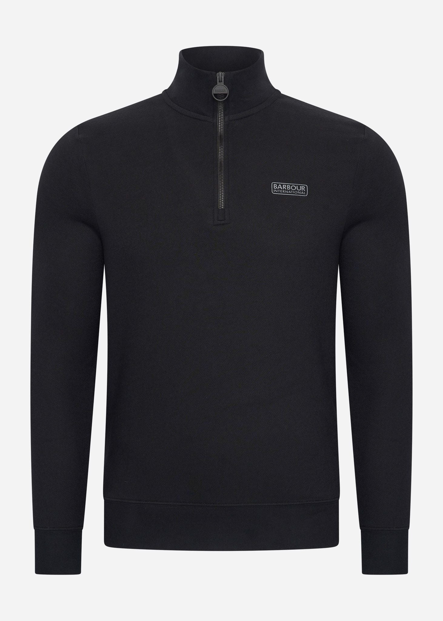 Barbour International Truien  Essential half zip sweat - black pewter 