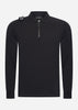 MA.Strum Polo's  Ls jersey zip polo - black 