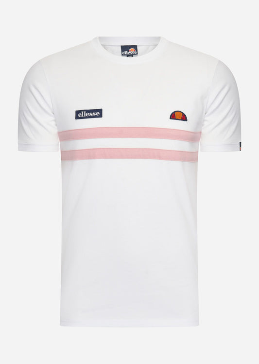 Ellesse T-shirts  Venire tee - white light pink 