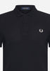 Fred Perry Polo's  Plain fred perry shirt - black silk peach 