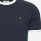 Farah T-shirts  Groves reg ringer - true navy 