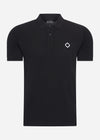 MA.Strum Polo's  SS pique polo - jet black 