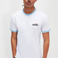 Ellesse T-shirts  Meduno tee - white light blue 
