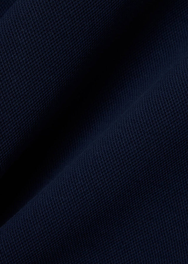 Lacoste Sweaters Polo collar double face pique sweatshirt - navy blue
