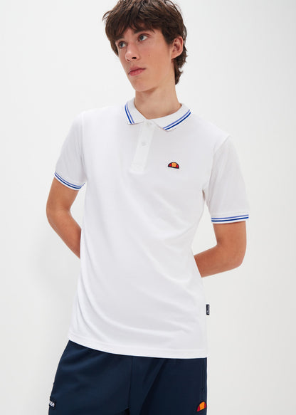 Ellesse Polo's  Rooks polo - white light blue dark blue 