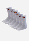 Ellesse Sokken  Tamuna 6 pk sock - white 