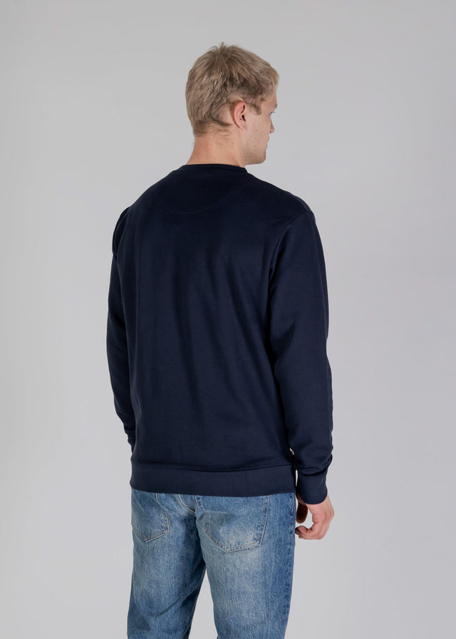 Aquascutum Sweaters Active big logo sweatshirt - navy
