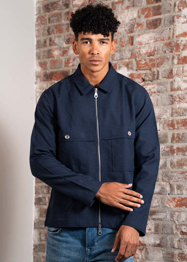 Farah Jassen Sonny overshirts - ink navy