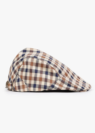 Aquascutum Petten Cotton flat cap - club check