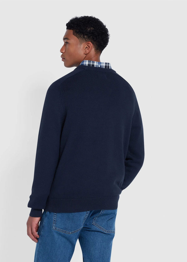 Farah Sweaters  Sweater kingsbury crew sweat - true navy 