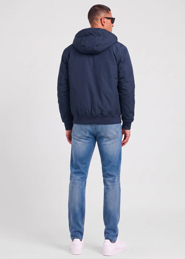 Fred Perry Jassen Hooded brentham jacket - dark airforce