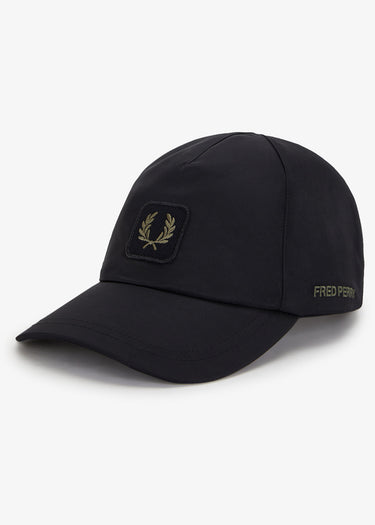 Fred Perry Petten Crinkle nylon cap - black