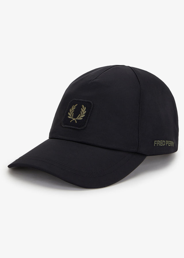 Fred Perry Caps Crinkle nylon cap - black