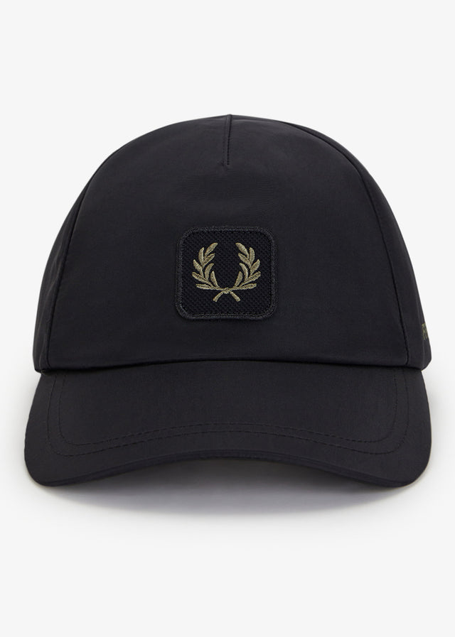 Fred Perry Caps Crinkle nylon cap - black