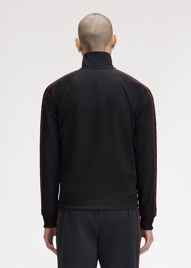 Fred Perry Vesten Contrast tape track jacket - black