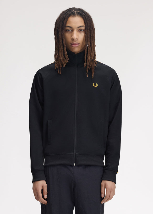 Fred Perry Cardigans Contrast tape track jacket - navy