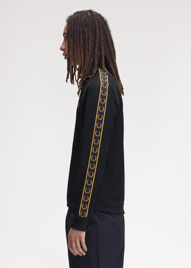 Fred Perry Cardigans Contrast tape track jacket - navy