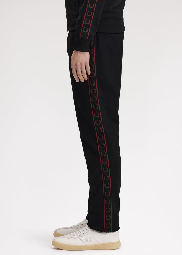 Fred Perry Pants Contrast tape track pant - black