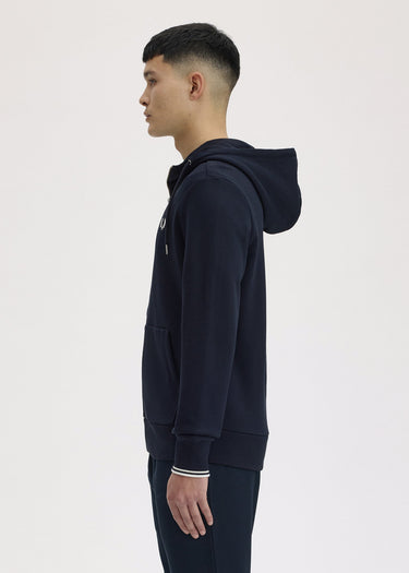 Fred Perry Vesten Hooded zip through sweatshirt - navy