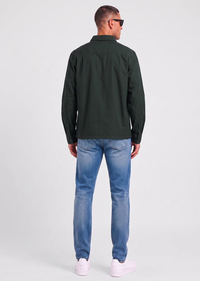 Fred Perry Overshirts Poplin overshirt - night green